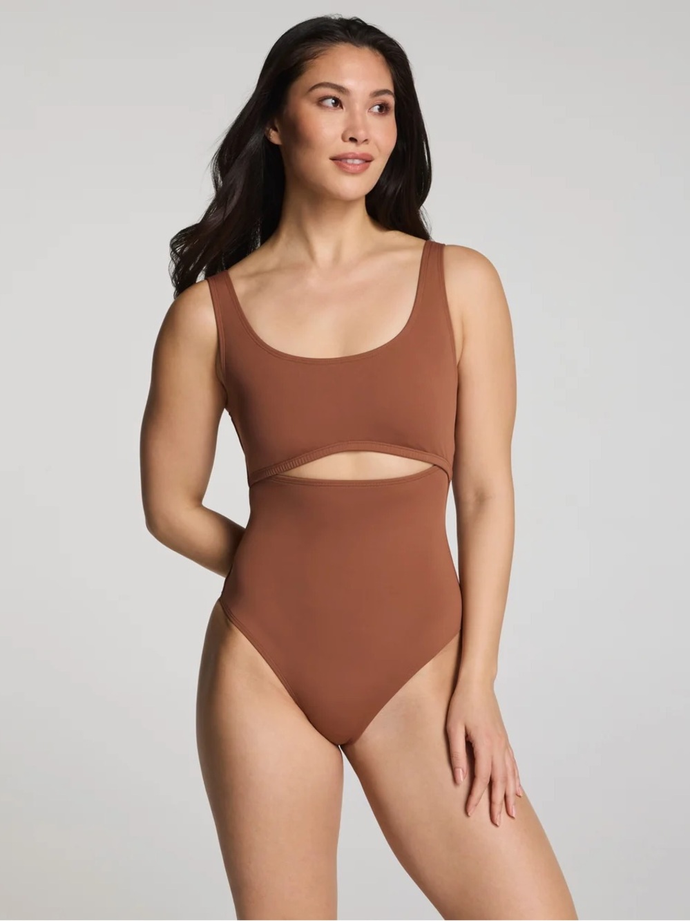 SPANXshapeยฎ Swim Cutout One
Piece Caraway New With Tags Size Large